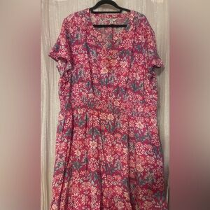 Croft & Barrow Pink Floral Mini Dress